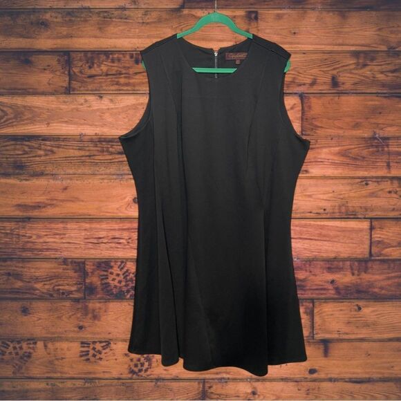 Hal Rubenstein Sheath Black Sleeveless Dress 3X - Picture 1 of 5